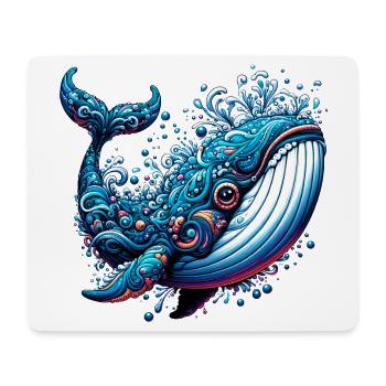 Wal - Mousepad (Querformat) - Weiß - Vorne