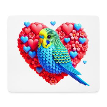 Welliheart (01) - Mouse Pad (horizontal) - white - Front