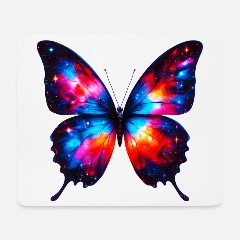 Schmetterling - Mousepad (Querformat) - Weiß