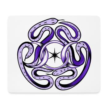 Hekate Snakes - Mouse Pad (horizontal) - white - Front
