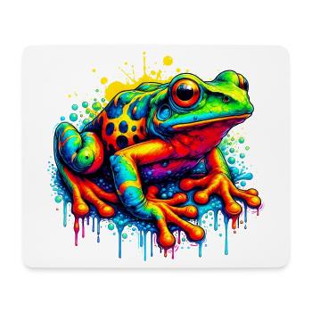 Grenouille - Tapis de souris (format paysage) - blanc - Devant