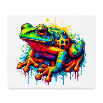 Grenouille - Tapis de souris (format paysage) - blanc - Devant