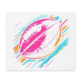 Football Ball Graffiti - Mouse Pad (horizontal) - white - Front