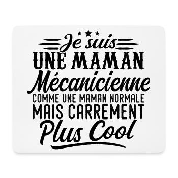 Mechanic Mom: Normal, but more badass - Mouse Pad (horizontal) - white - Front