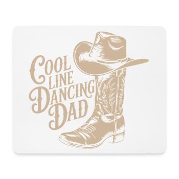 Line dancing dad cowboy hat style decoration - Mouse Pad (horizontal) - white - Front