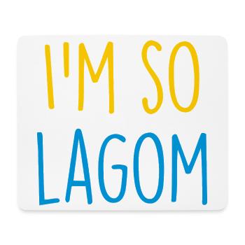Lagom Sverige Suède - Tapis de souris (format paysage) - blanc - Devant