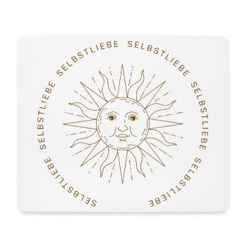Selbstliebe - Dein Reminder für Achtsamkeit - Mousepad (Querformat) - Weiß - Vorne