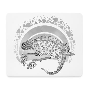 Caméléon - Tapis de souris (format paysage) - blanc - Devant