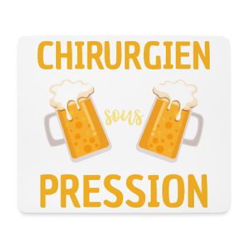 Chirurgien Sous Pression Design Drôle Bière - Tapis de souris (format paysage) - blanc - Devant