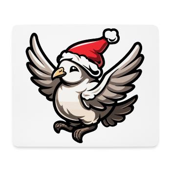 Taube Vogel Weihnachten - Mousepad (Querformat) - Weiß - Vorne