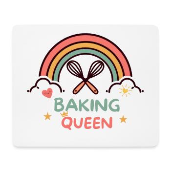Baking Queen Rainbow - Mousepad (Querformat) - Weiß - Vorne