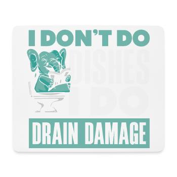 Toilet Clogging Master Funny - Mouse Pad (horizontal) - white - Front
