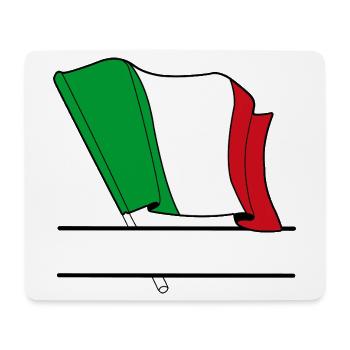 Drapeau italien – Espace de nom - Tapis de souris (format paysage) - blanc - Devant