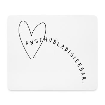 Late but great – Minimalist saying with humor - Mouse Pad (horizontal) - white - Front