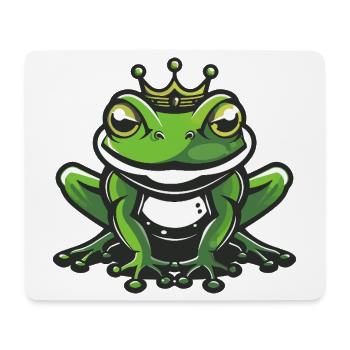 Couronne de tête de grenouille - Tapis de souris (format paysage) - blanc - Devant