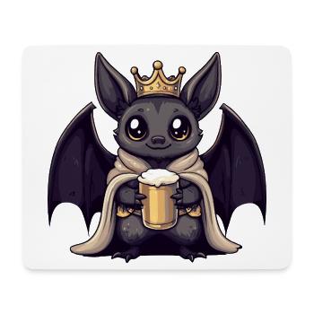 Bat Beer King - Mouse Pad (horizontal) - white - Front