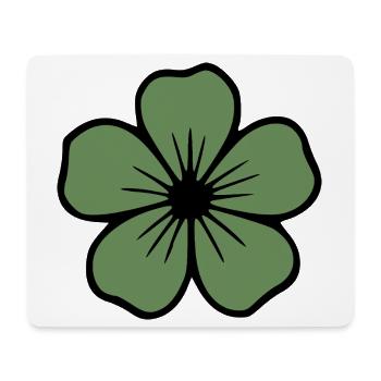 Hibiscus Flower Green Flower Hibiscus Hawaiian Blossom - Mouse Pad (horizontal) - white - Front
