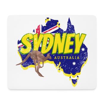 Sydney mit Vintage Känguru Australien Souvenir - Mousepad (Querformat) - Weiß - Vorne