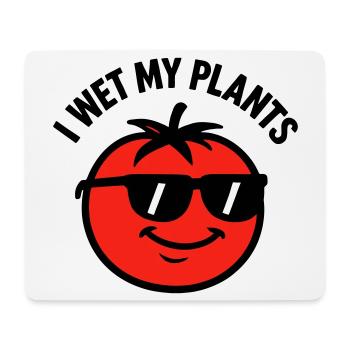 Je Mouille Mes Plantes Tomate Jardinage - Tapis de souris (format paysage) - blanc - Devant