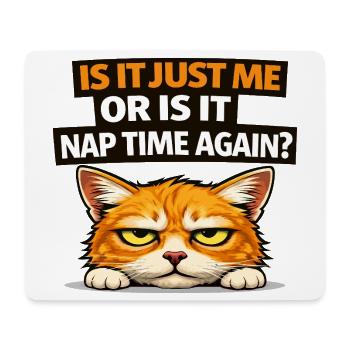 Nap Time Cat Meme - Mouse Pad (horizontal) - white - Front