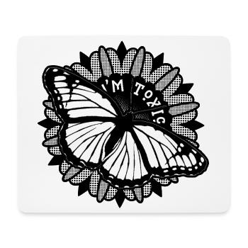 Toxic Beauty – Monarch Butterfly - Mouse Pad (horizontal) - white - Front