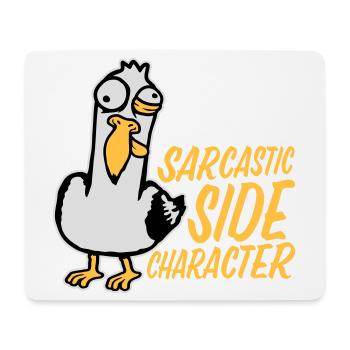 Verrückte Möwe Sarcastic Side Character Lustig - Mousepad (Querformat) - Weiß - Vorne