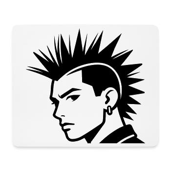 Punk - Mouse Pad (horizontal) - white - Front