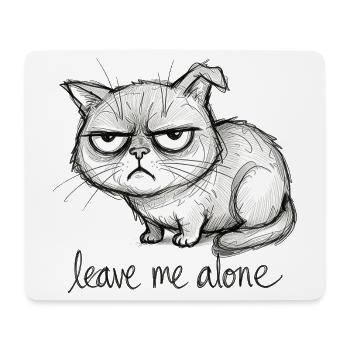 Chat Gribouillis - Tapis de souris (format paysage) - blanc - Devant