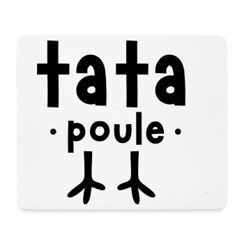 tata poule / t-shirt humour tata - Tapis de souris (format paysage) - blanc - Devant