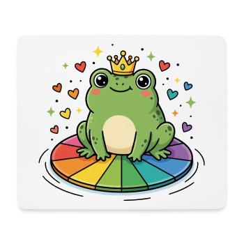Mois de la fierté LGBT - Princesse gay - Tapis de souris (format paysage) - blanc - Devant