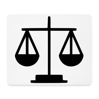 Law Lawyer Libra Lawyer Court Law - Mouse Pad (horizontal) - white - Front