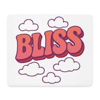 Bliss Clouds Retro Bubble - Mouse Pad (horizontal) - white - Front