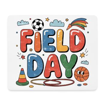 Field Day Retro Pop - Mouse Pad (horizontal) - white - Front