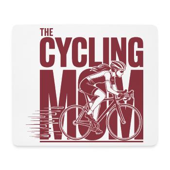 Cycling Mom Fahrrad Mama Shirt - Mousepad (Querformat) - Weiß - Vorne