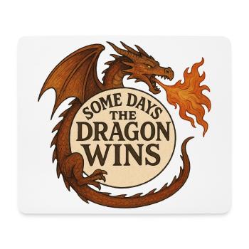 Dragon  Circular Emblem - Mouse Pad (horizontal) - white - Front
