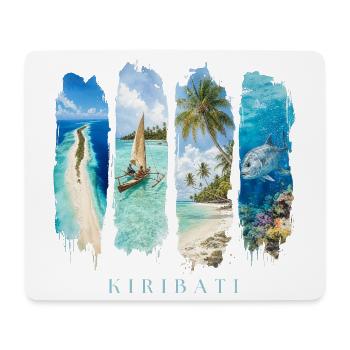 Kiribati Urlaub Travel – Südsee Strand & Ozean - Mousepad (Querformat) - Weiß - Vorne