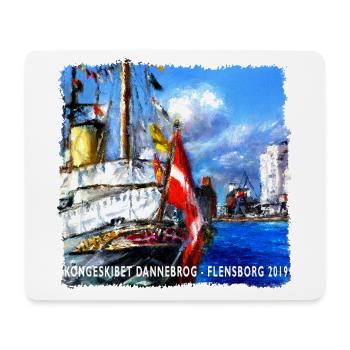Kongeskibet_dannebro - Mousepad (Querformat) - Weiß - Vorne