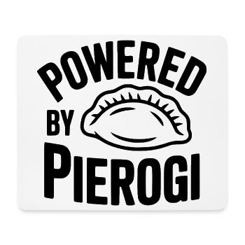 Propulsé par Pierogi - Tapis de souris (format paysage) - blanc - Devant