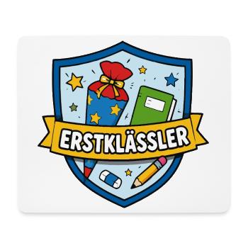 Erstklässler Schulstart Shield - Mousepad (Querformat) - Weiß - Vorne