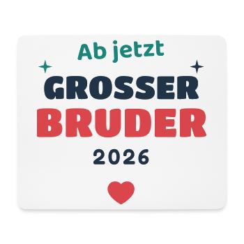 Einschulung 2026 Bruder - Schulkind Geschenk Schul - Mousepad (Querformat) - Weiß - Vorne