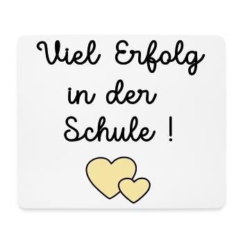 Erfolg Schule Herz - Mousepad (Querformat) - Weiß - Vorne