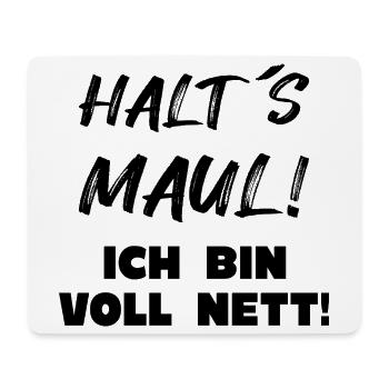 Voll Nett  - Mousepad (Querformat) - Weiß - Vorne