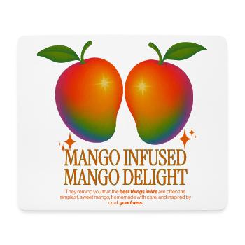 Mango-infundierte Mango-Delight - Mousepad (Querformat) - Weiß - Vorne