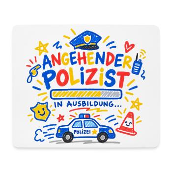 Angehender Polizist Polizei Ausbildung Geschenk - Mousepad (Querformat) - Weiß - Vorne