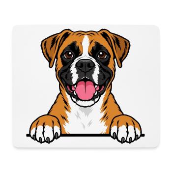 Boxer - Mousepad (Querformat) - Weiß - Vorne