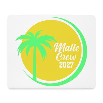 Malle Crew 2027 Palmen Design - Mousepad (Querformat) - Weiß - Vorne
