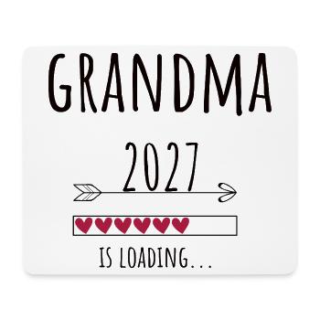 Pregnancy Announcement – Oma 2027 Geschenk - Mousepad (Querformat) - Weiß - Vorne