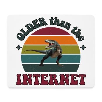 Older than the Internet - Dino Sunset - Mousepad (Querformat) - Weiß - Vorne