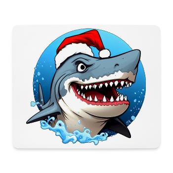 Haie Weihnachten - Mousepad (Querformat) - Weiß - Vorne