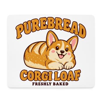 PureBread Corgi Laib Illustration - Mousepad (Querformat) - Weiß - Vorne